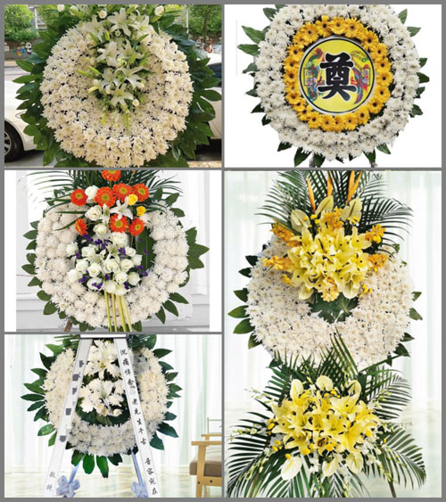 山东青岛胶州市营海街道小景要村花圈速递